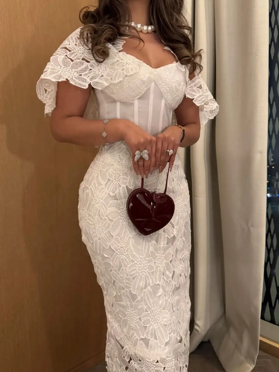 Adore Customized Luxurious Elegant Evening Dresses Sheath Lace Sweetheart Ankle length Lace Pleats Party Dresses Formal Dresses image 2