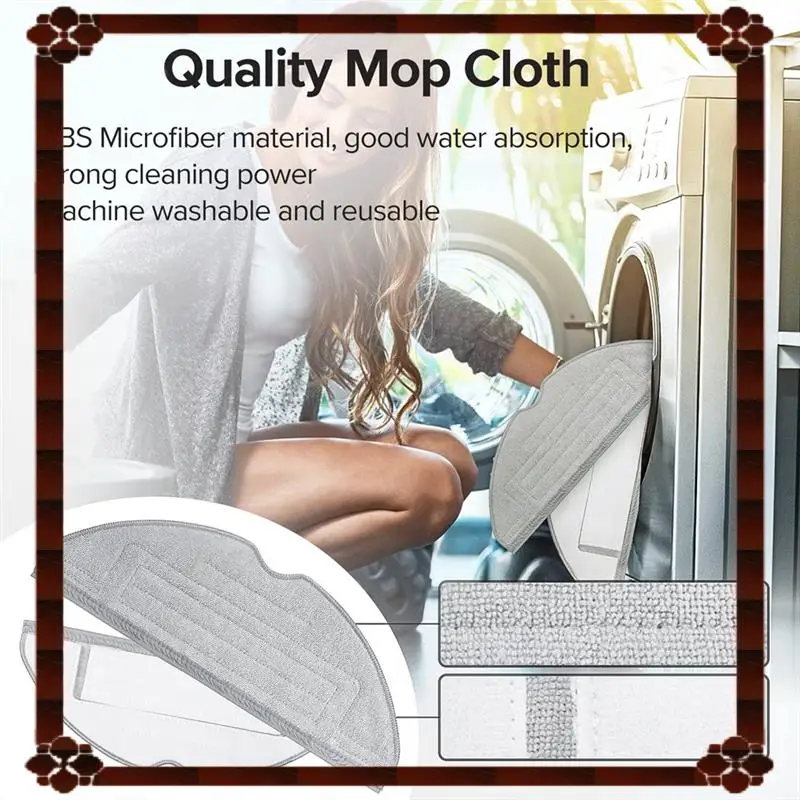 24-часовая доставка, моющаяся тряпка для швабры с одноразовой замены тряпки для Roborock S7 Maxv Ultra/S7, аксессуары для робота-пылесоса