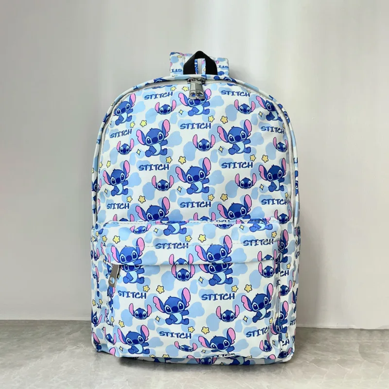 Disney Stitch Cute Printed Cartoon Backpack Korean Version Kawaii Travel Leisure Bag Sweet Y2k Girl Large Capacity Shoulders Bag