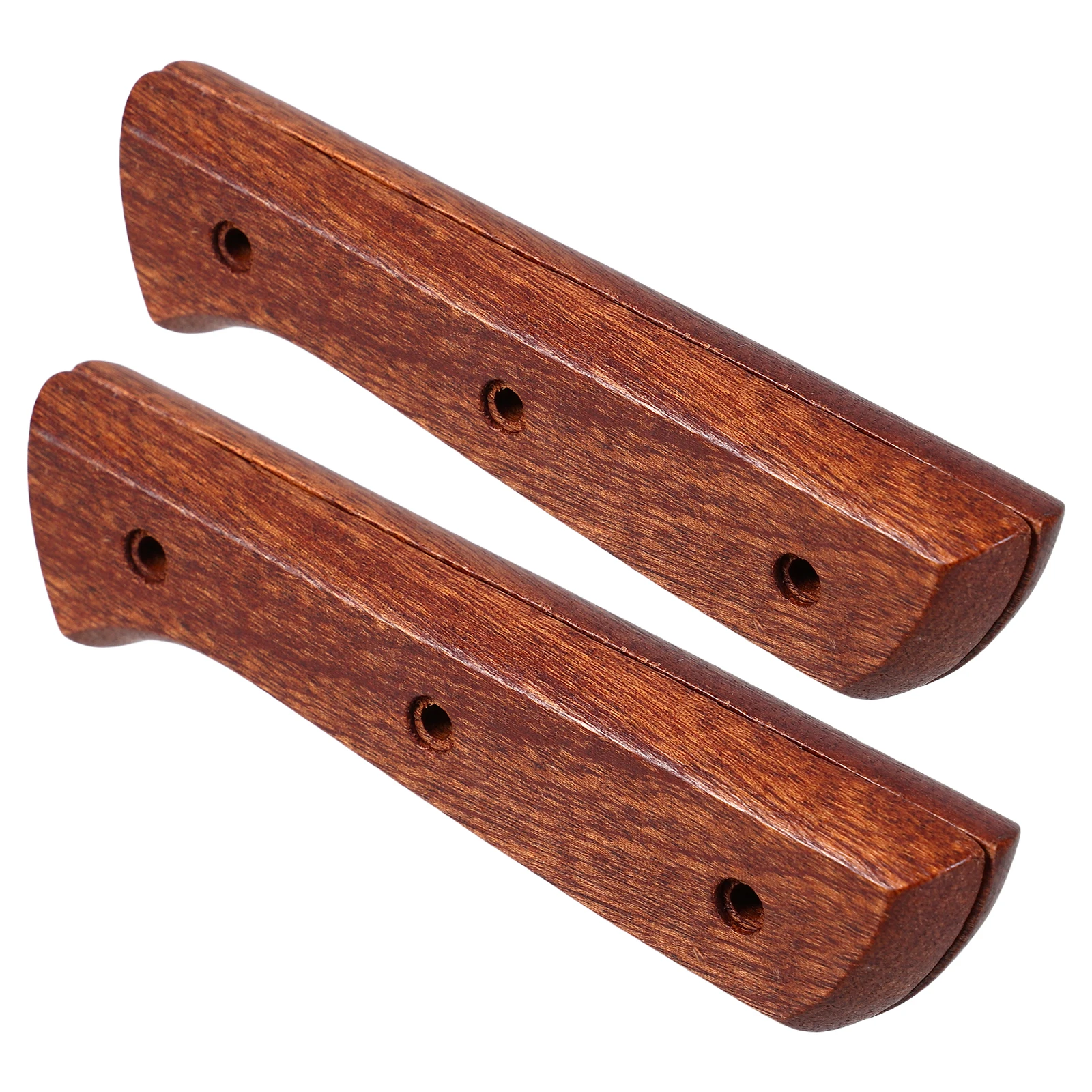 

1 Pair Wooden Knife Handle Replacement Anti-Slip Cutter Install Smooth Surface Kitchen Tool Handle