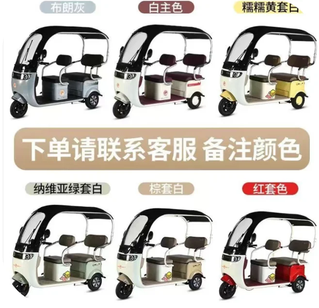 The 1000W Motor Electric Tricycle with a Cover Comes with a One-year Quality Guarantee