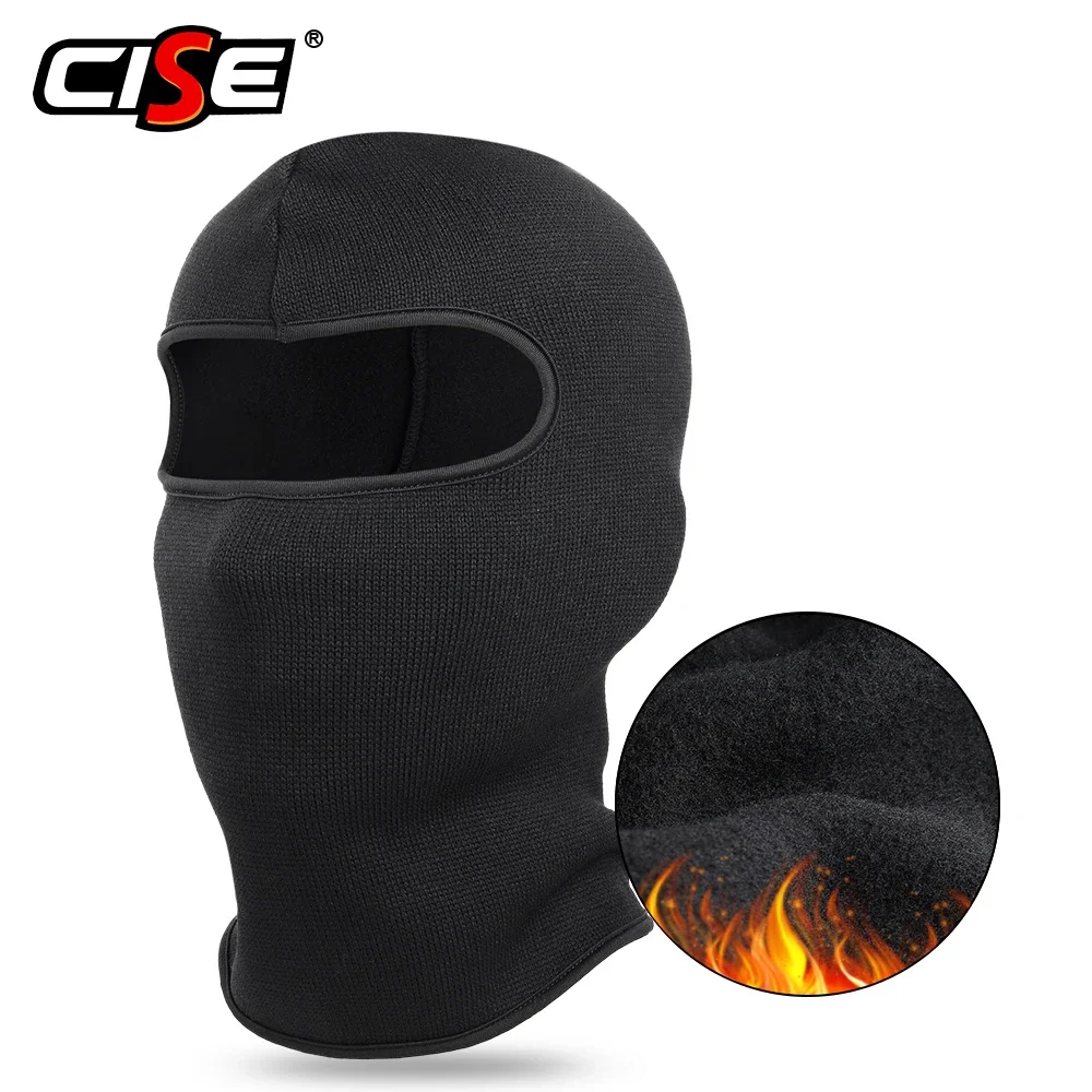 Pasamontañas de invierno para motocicleta, máscara facial completa, capucha para Moto de Motocross, gorra a prueba de viento para esquí, casco de ciclismo, forro para hombres y mujeres