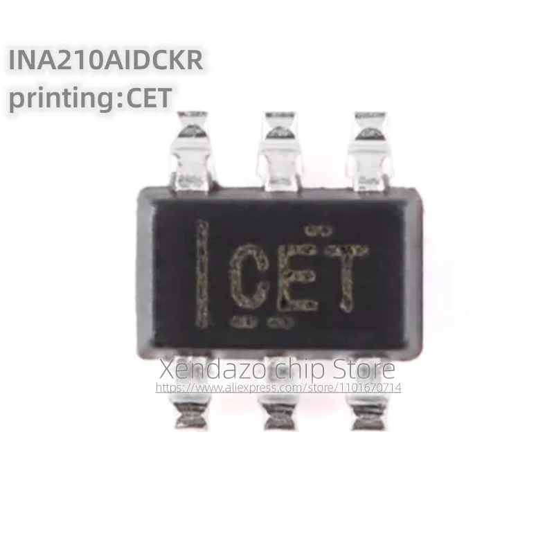 10pcs/lot INA210AIDCKR printing CET SC-70-6 package Original genuine Bidirectional current sensing amplifier chip