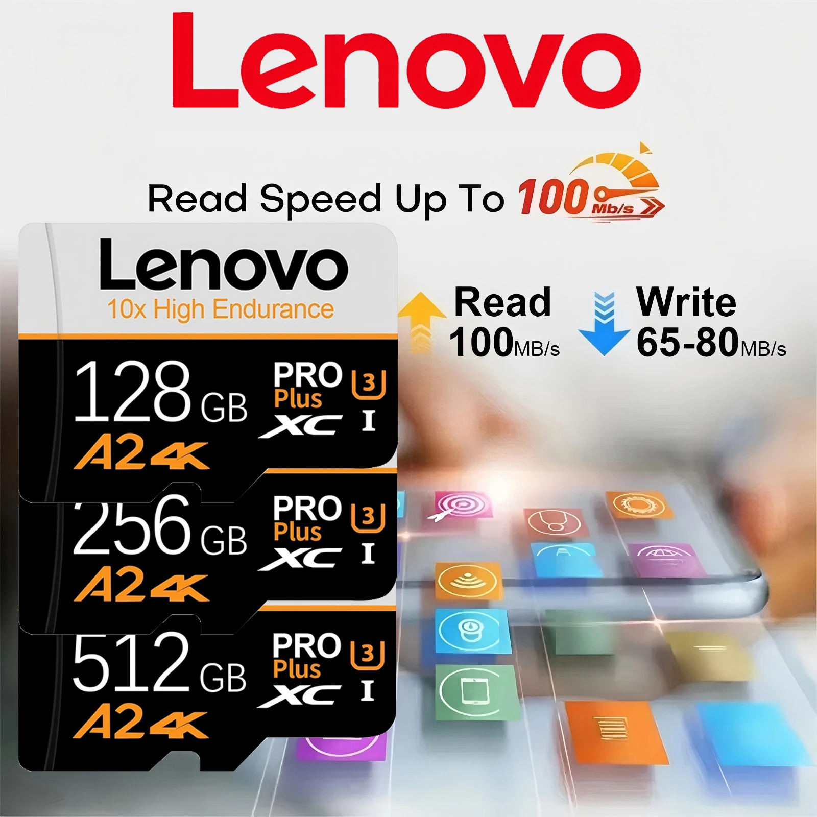 

Lenovo Secure Memory Card Micro TF SD SD Cards TF Cards 512GB 256GB 128GB 64GB Class 10 Error Correction for Laptop / GoPro