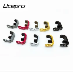 Liteproelite Folding Bike Multi-S E-buckle Alloy Front Fork E Hook BMX Bike Hanging Buckle Parts For Brompton Bicycle