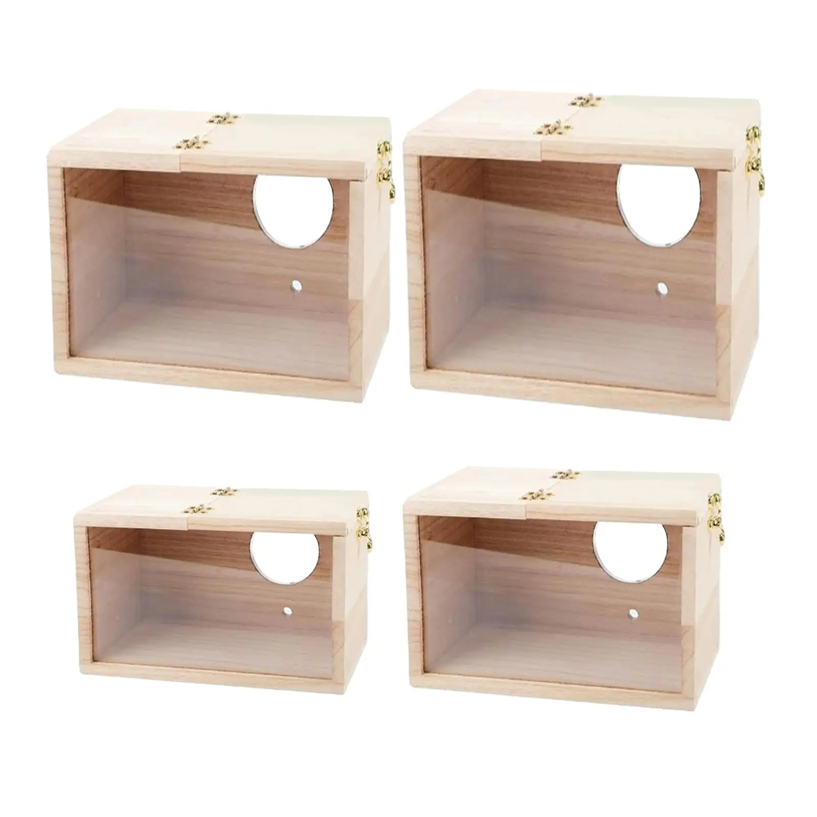 Nido con ventana para periquitos y agapornis – Caja de cría decorativa - imagen 4
