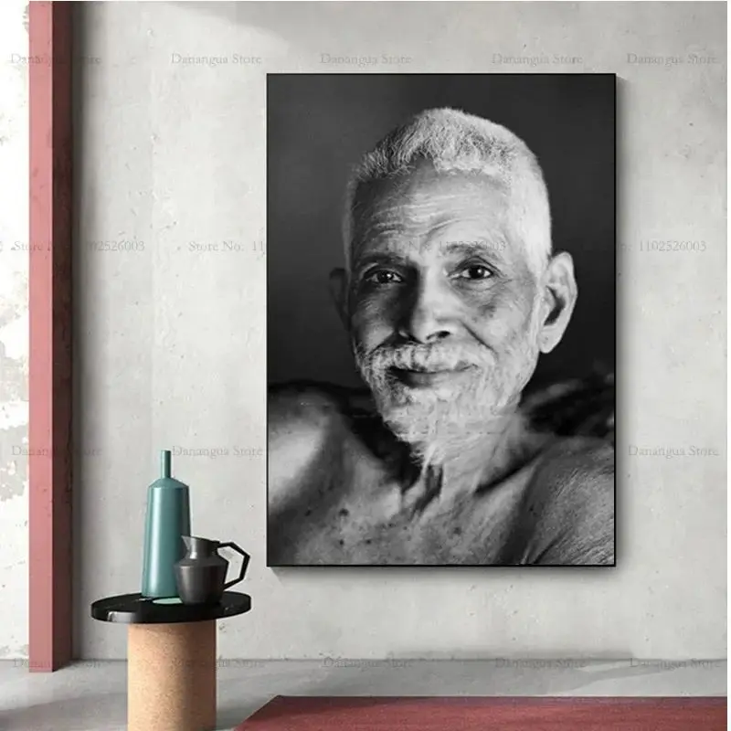 رامانا مهاري أسود أبيض ممثل الفيلم ملصق فني ومطبوعات الرسم على لوحات القماش الجدارية صورة هدية لغرفة الصور ديكور المنزل