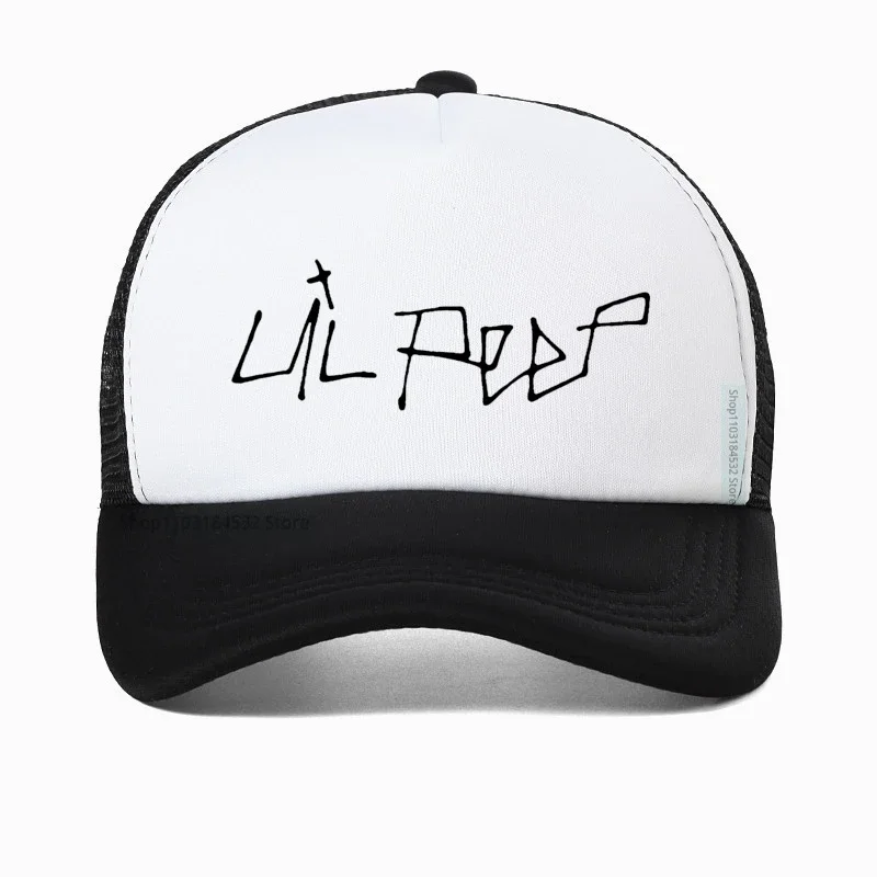 Gorra de béisbol con estampado de Lil Peep para hombre y mujer, sombrero de papá con letras de Color sólido, malla ajustable, transpirable, Verano