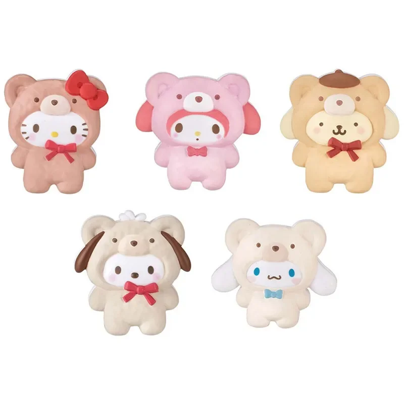 BANDAI Japan Sanrio Hello Kitty Clips Gashapon Figure Anime Cute Cinnamoroll Figurine Kawaii Capsule Toys Gift view 3