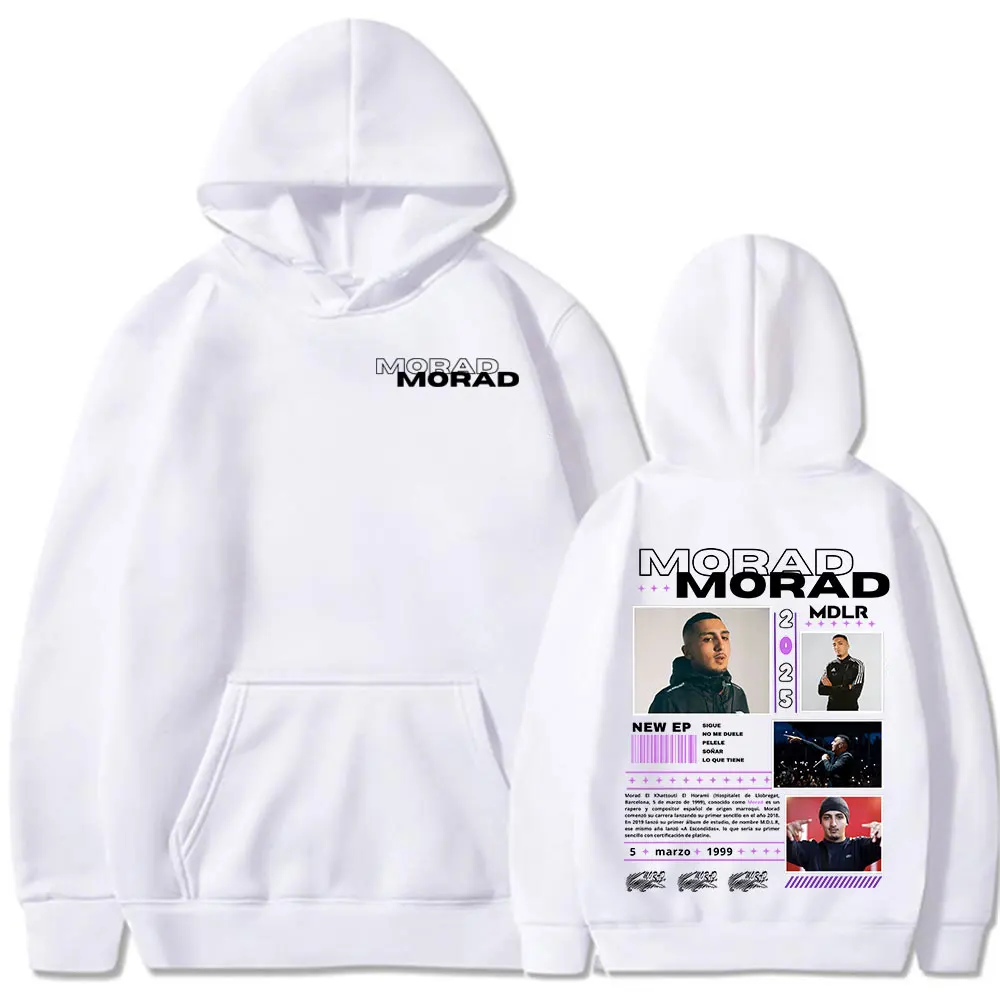 Rapper Morad M.D.L.R Album Merch Hoodies Men\'s Women Clothing Fashion Hip Hop Oversized Sweatshirts Vintage Pullovers Streetwear