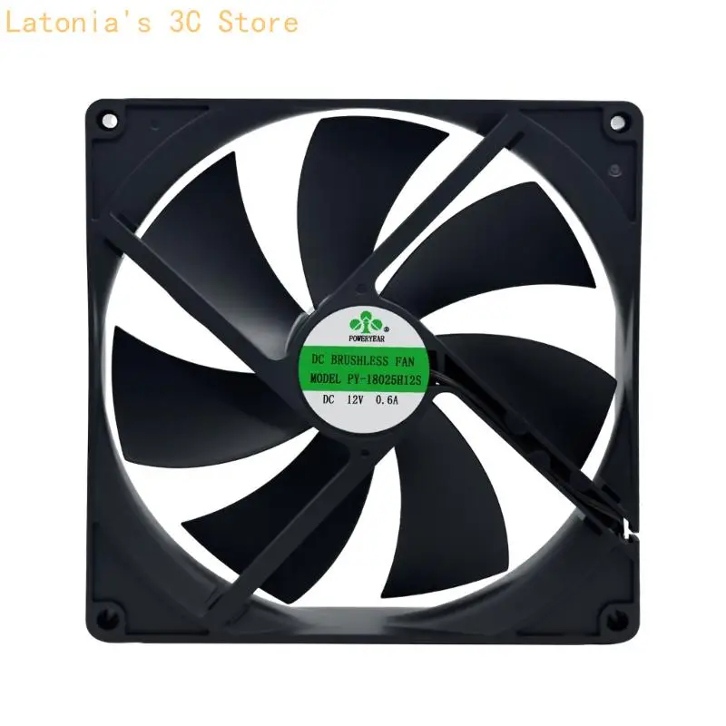180x180x25mm Lüfter 80CFM Luftstrom 12V für verschiedene Umgebungen Geräuscharm X3UB – Detail 2