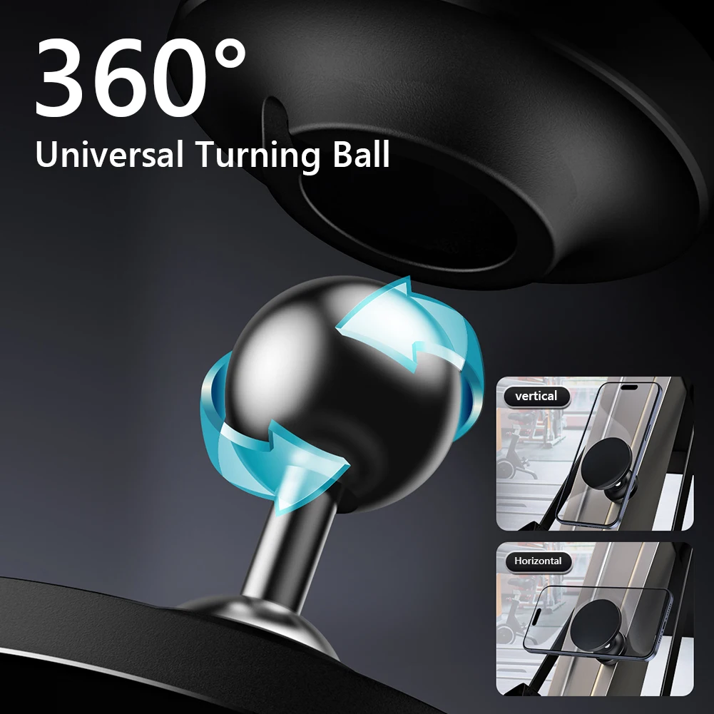 

Двусторонний магнитный держатель для телефона 360° ° Регулируемое крепление и держатель для телефона с сильным магнитом для серии Magsafe iPhone 15/14/13/12