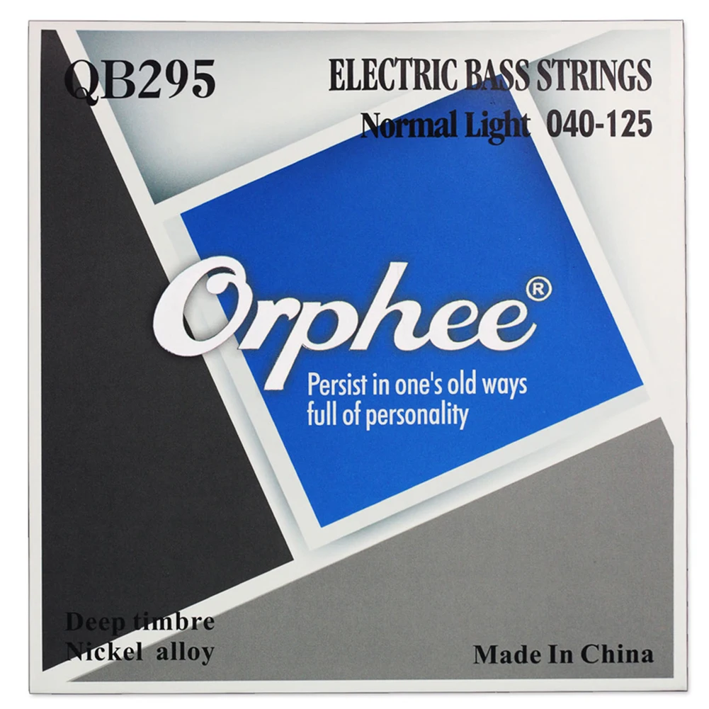 Orphee QB Series 4/5/6 Pcs Electric Bass Strings Normal Light Nickel Alloy Hexagonal Core Electric Bass Parts