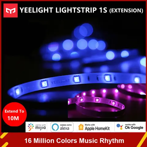 Yeelight Aurora Smart Light Strip 1S Plus LED RGB Colorful LightStrip WiFi Remote Control With APP Assistant Homekit for Mi Home