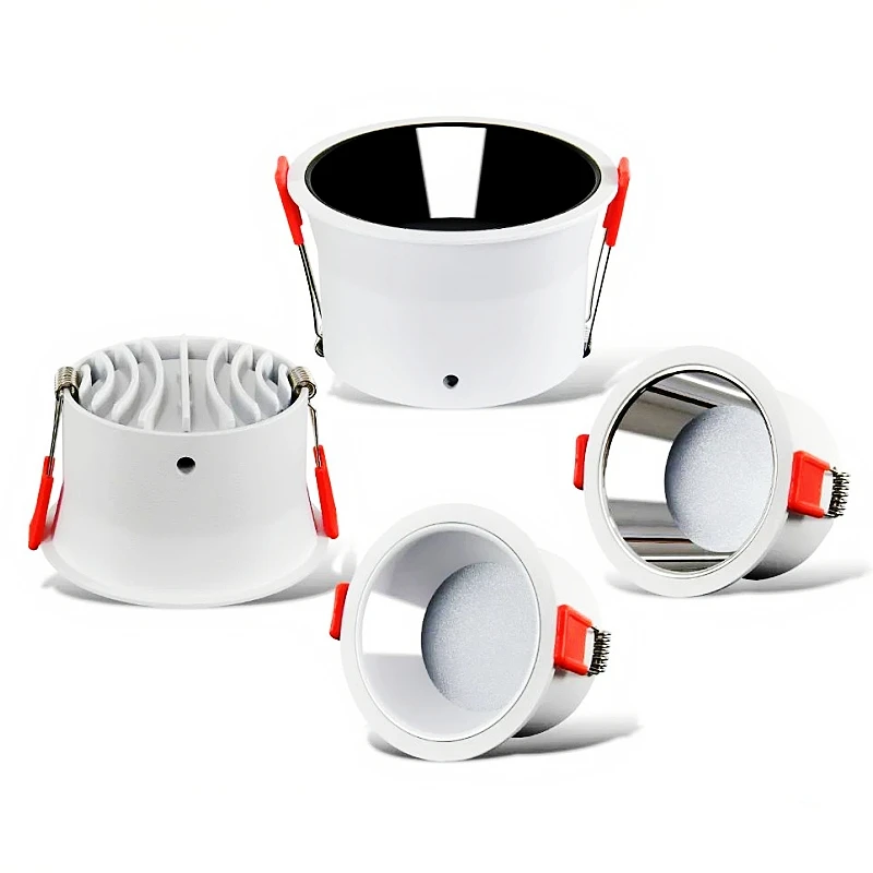 

led downlight narrow edge embedded anti-glare spotlight household sky light 7w9w12w15w18w25w living room bedroom lighting