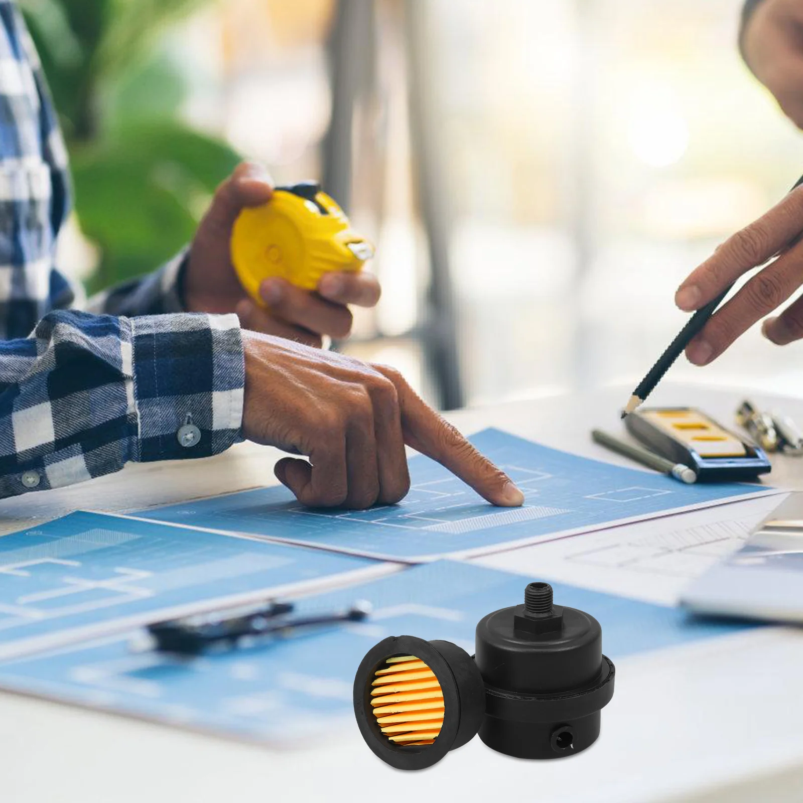 

Air Compressor Intake Filter 13mm Thread Strong Durability Efficient Filtration Easy to Install with Spare Filter for Ports