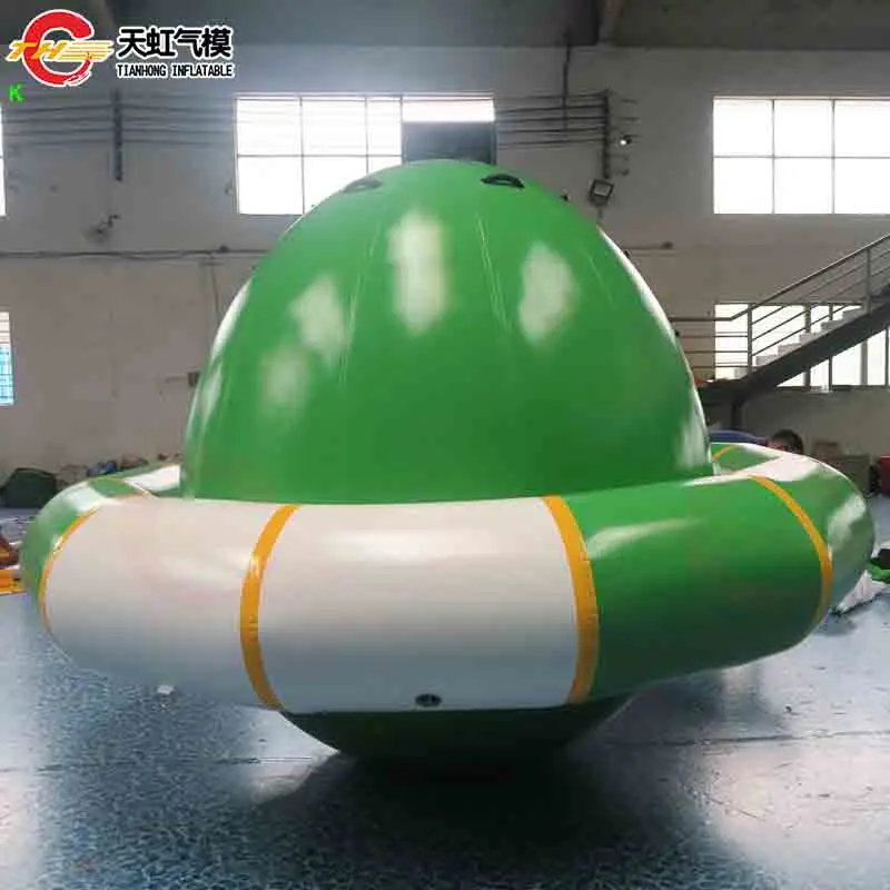 Schneller Luftversand, 3 m/4 m Durchmesser, riesiger aufblasbarer Wasserspinner für Wasserpark, kommerzielles aufblasbares Wasserspielzeug für Erwachsene