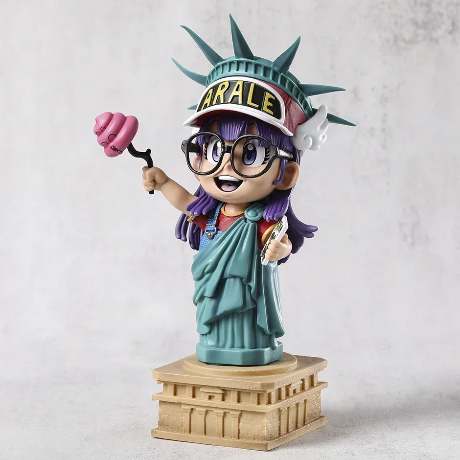 Dr. Slump Arale Cos The Goddess of Liberty Figure Figuine Doll Cute Model Decoration PVC Toy