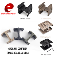 Gun Rifle Charger Magazine Mag Coupler Clip Mag-Link Connector For AK 47 74 MP5 AR 15 M4A1 MP7 5.56MM Airsoft Hunting Accessory