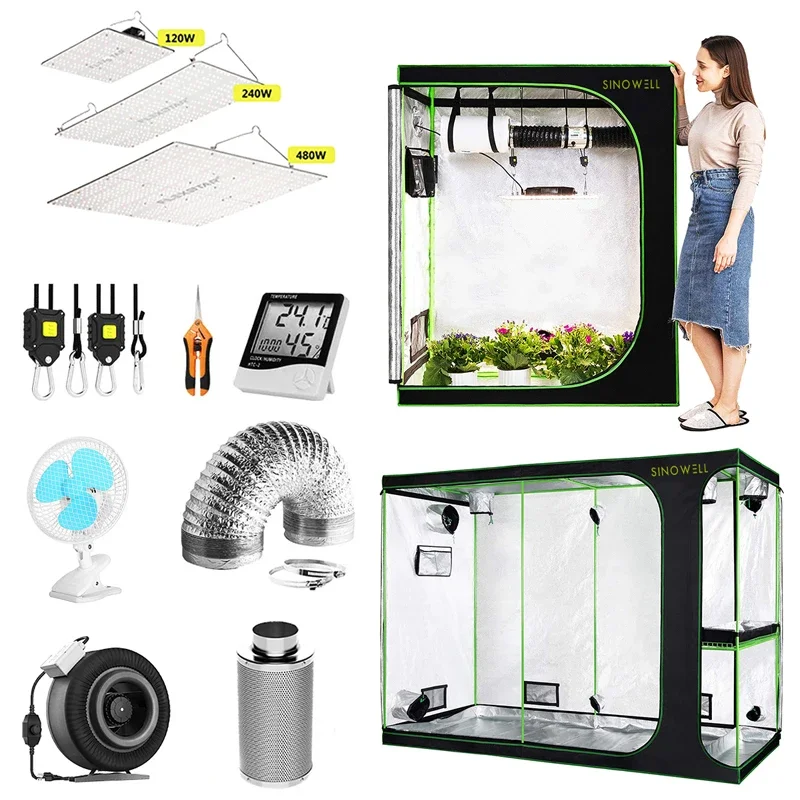 Sinowell Manufacturer Direct Supply Suitable for the German Market Grow Zelt Complete Kit