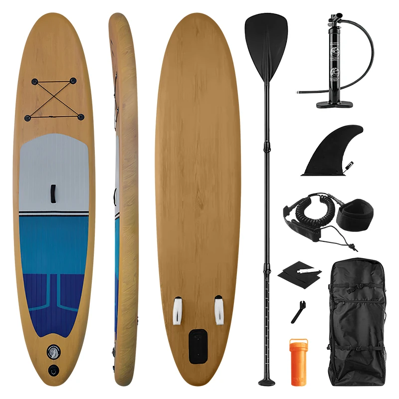 Customization Logo Surfing Board Inflatable Paddle Board Stand Up Paddleboard Wood Stand Up Paddle Board Sup Surfboard