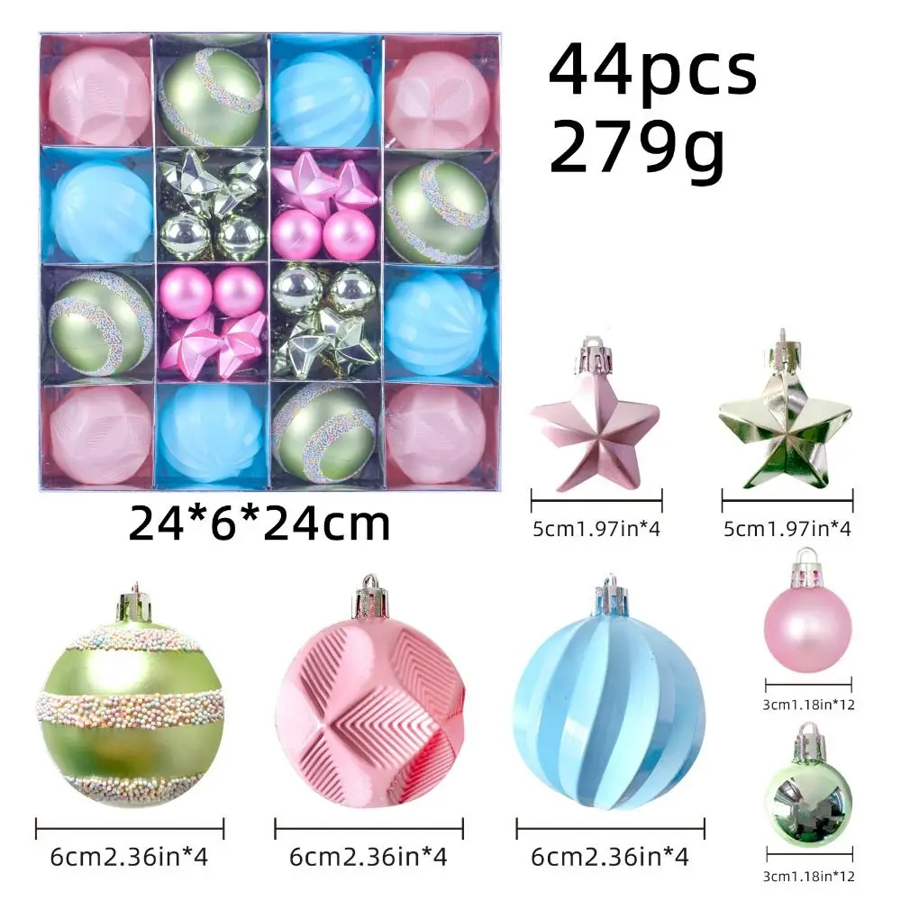 Macaroon Christmas Balls Set Candy Camera Christmas Tree Alien Pendant Festival Plastic Christmas Tree Ornament - Image 3