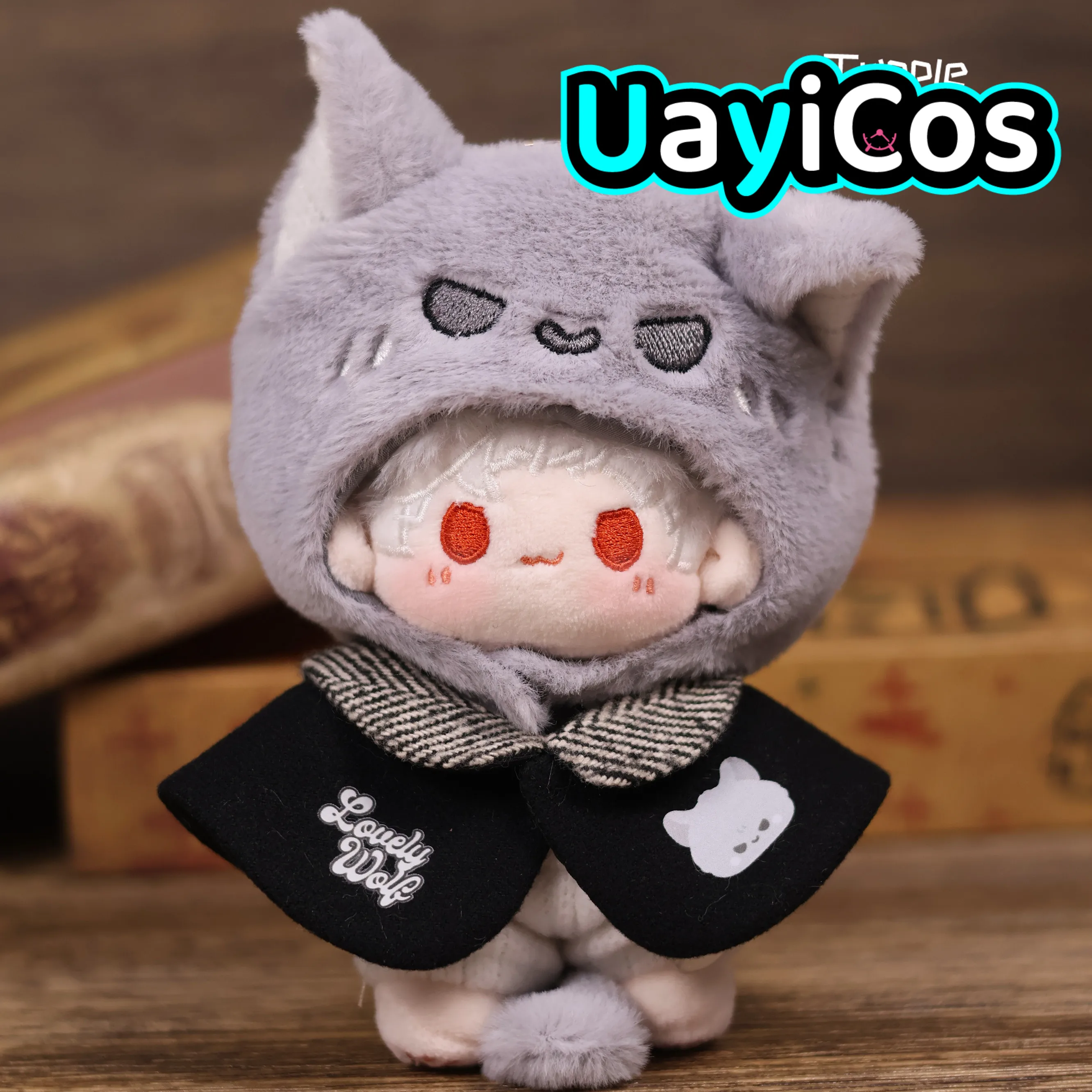 

In Stock 10cm Doll Clothes Bear Wolf Clothing Suit Stuffed Plushies Doll Accessories Anime Toy Kids Halloween Gift Cosplay