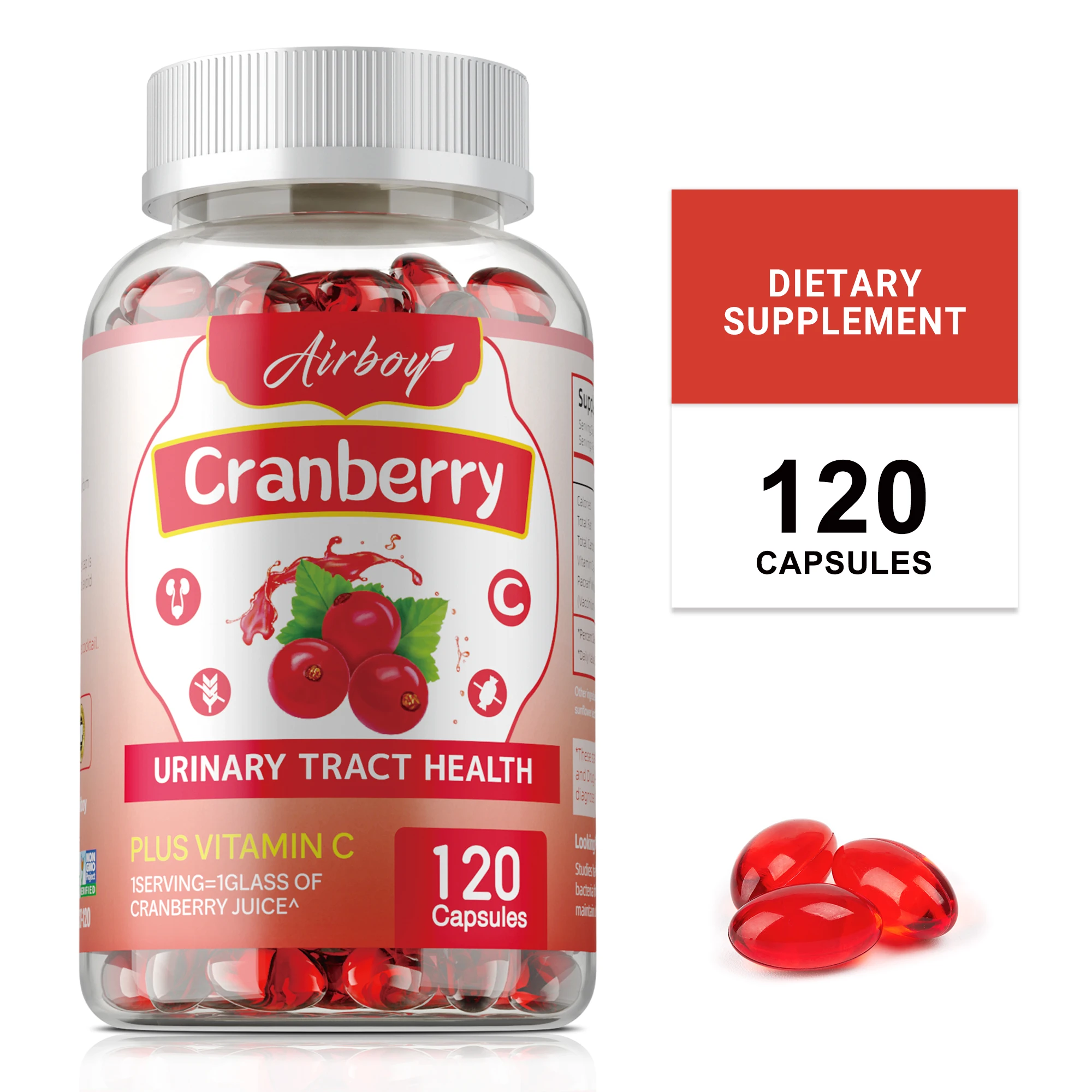 

Капсулы клюквы — очищение, способствующее здоровью мочевых травм женщин, снижает частоту мочеиспускания, повышает иммунитет — с витамином С.