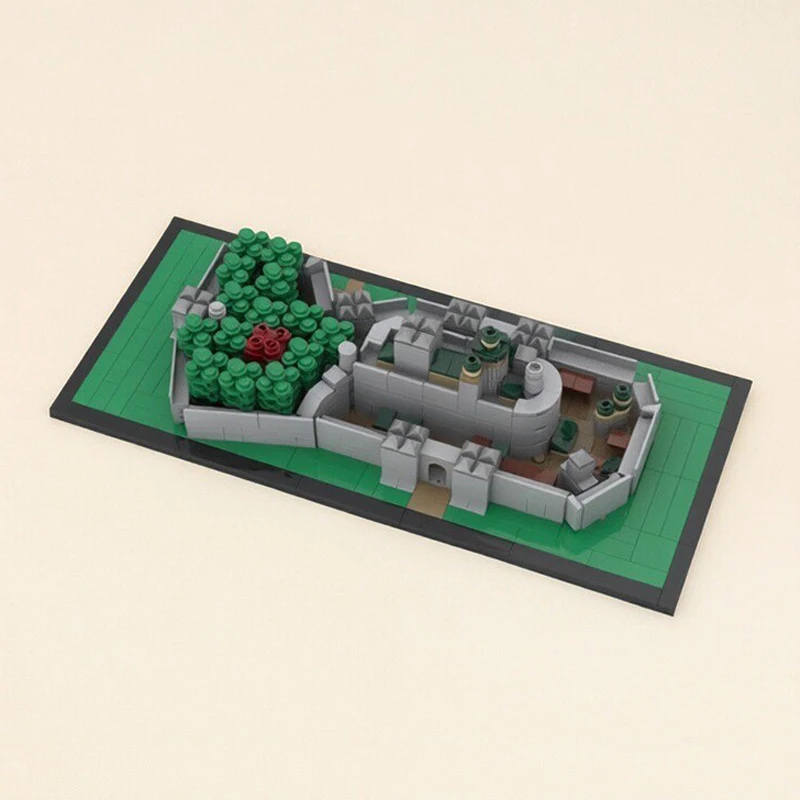 Bloques de construcción de escena de arquitectura de TV clásica, tronos MOC, juego de energía, Castillo de lobo Winterfell, modelo, juguetes para niños, regalo de cumpleaños para adultos