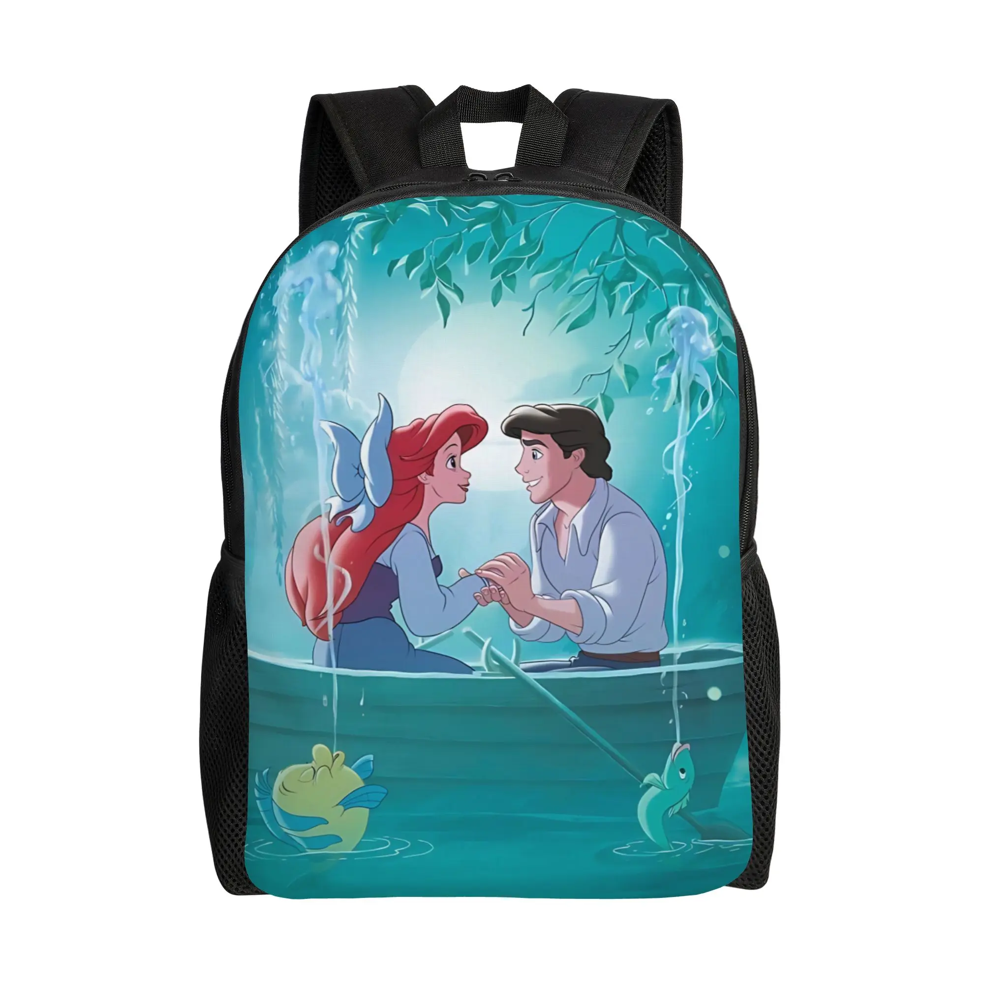 

first day of school Backpack Disney animation Daypack The Little Mermaid princess High Street For Work Large Capacity Rucksack