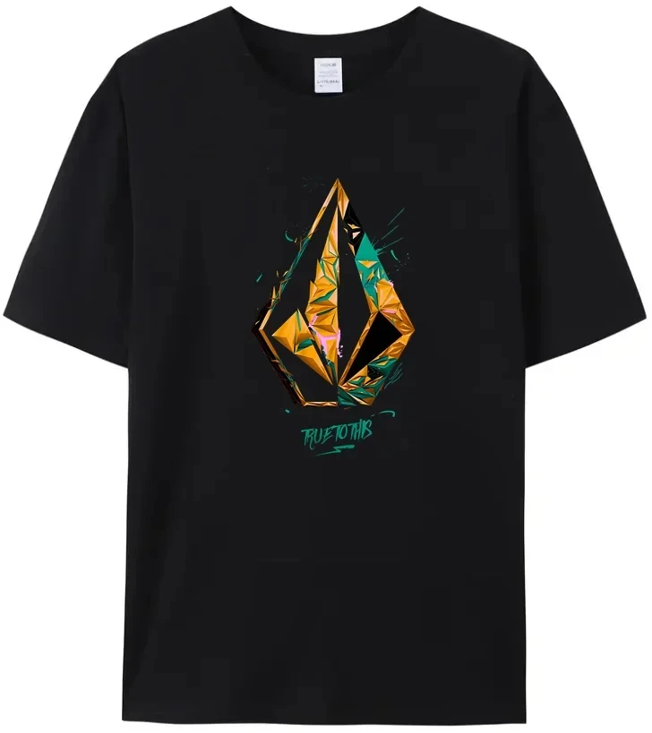 New Four Seasons T-Shirt Best Design Volcom100% Cotton Excellent Quality Comfort Top Black Holiday Gift Top Men Women T-Shirt