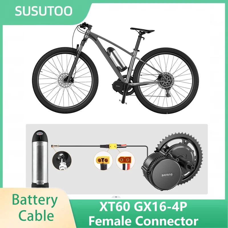 

Battery Cable XT60 GX16-4P Female Connector Water Bottle E-Bike Battery Motor Connection Cable Electric Bicycle Battery Cable