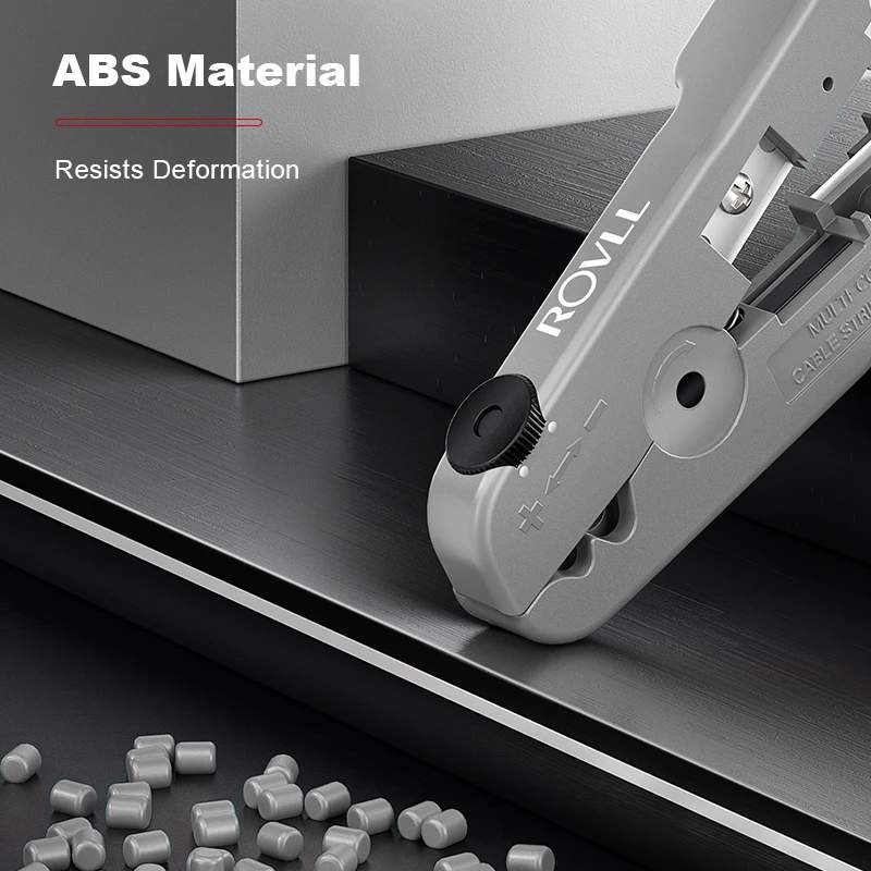 Инструмент для зачистки кабеля ROVLL для плоского или круглого кабеля, сетевой провод, зачистка кабеля Ethernet, резка для кабеля RJ45