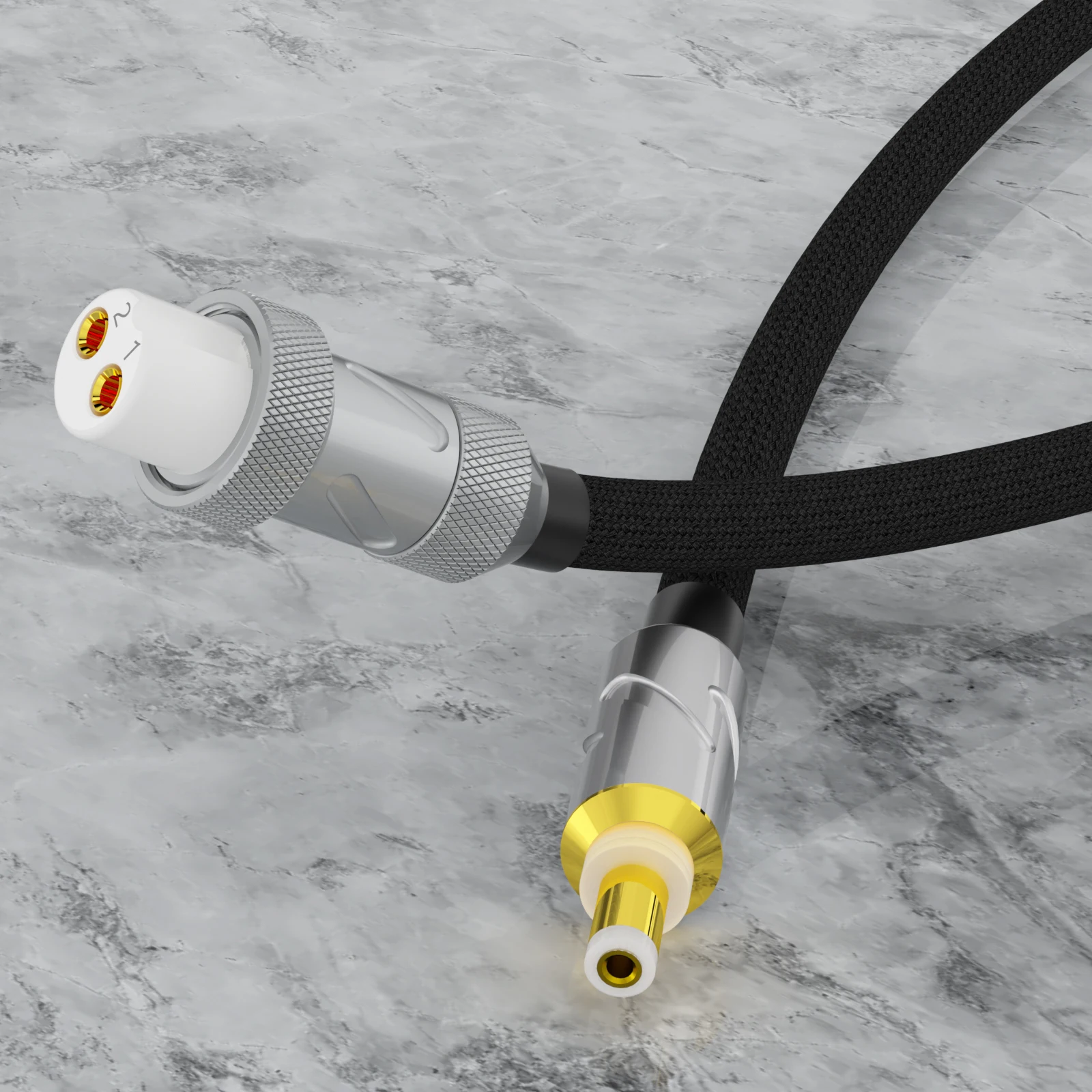 نقية الصلبة الفضة تيار مستمر كابل ، مرحبا نهاية GX16 دبوس ، فونو مكبر للصوت ، الخطي امدادات الطاقة كابل ، 5.5x2.1 مللي متر ، 2.5 مللي متر ، 1 قطعة