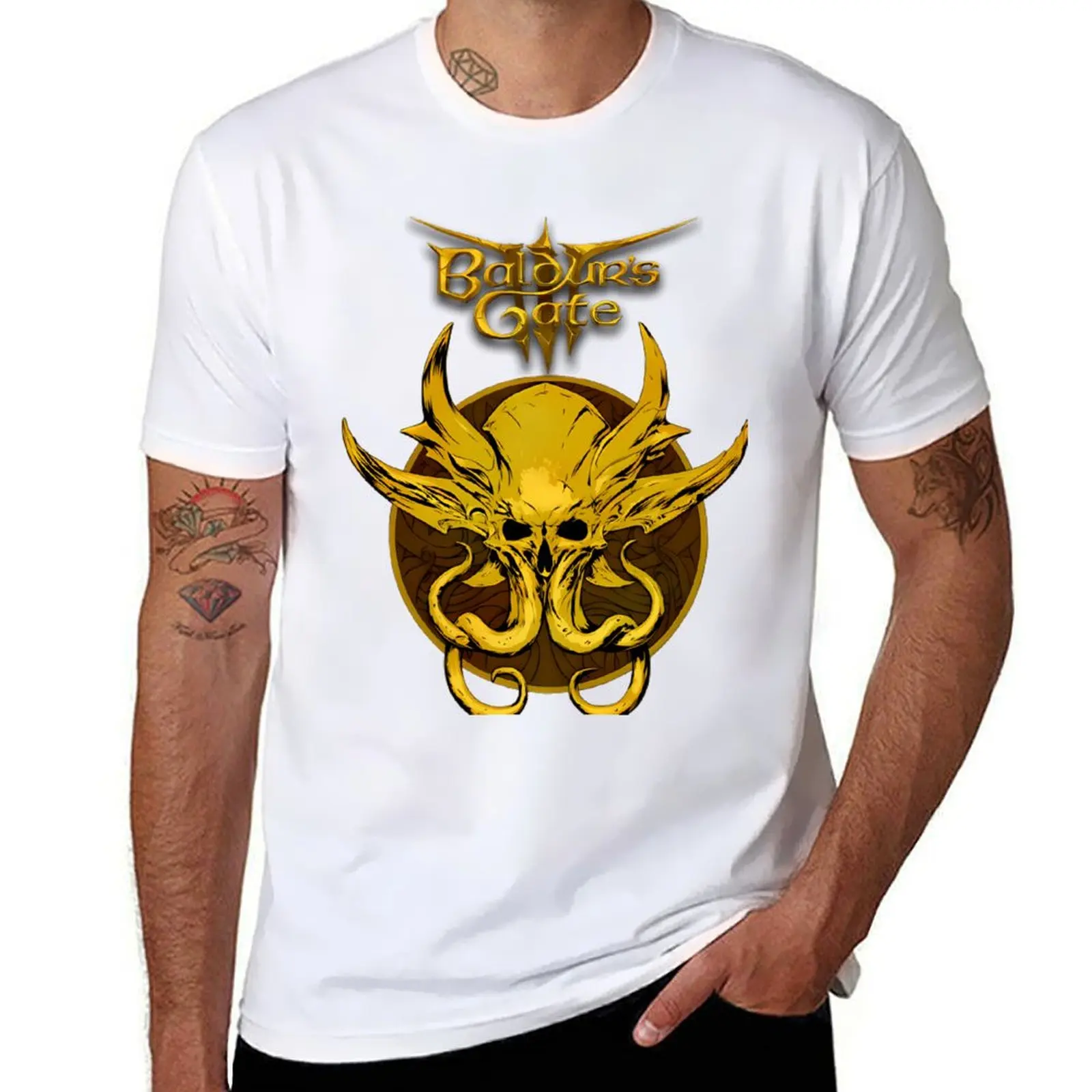 

BG 3 Cthulhu illithid T-Shirt man t shirt summer t shirts with prints man t shirt luxury T-Shirt