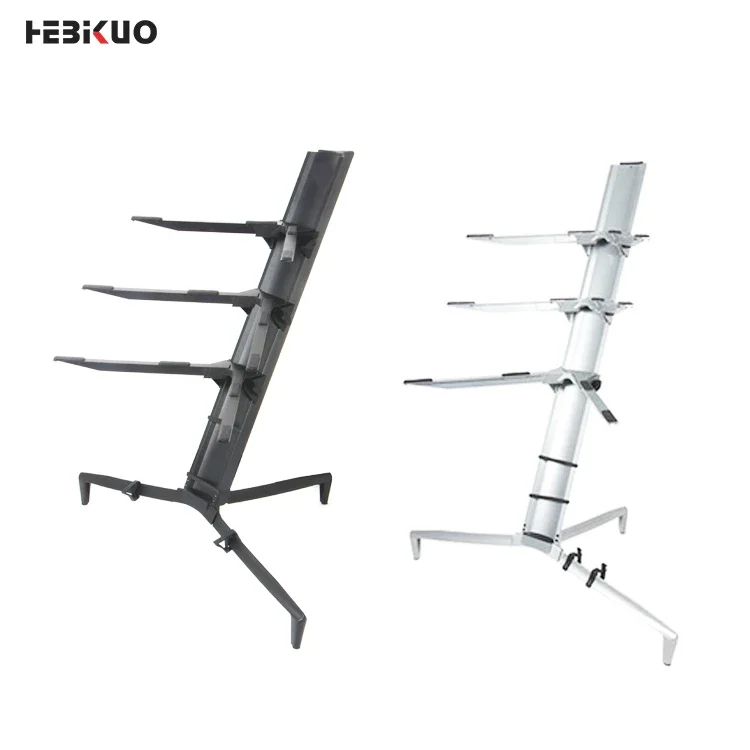 HEBIKUO Z-80 Aluminium alloy double Plane keyboard stand folding electric piano keyboard stand 1.2M