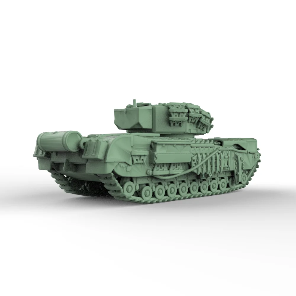 

British Churchill AVRE Крокодиловый пехотный танк SSMODEL SS905 1/56 1/72 1/100 15 мм WarGaming 28 мм комплект военной модели