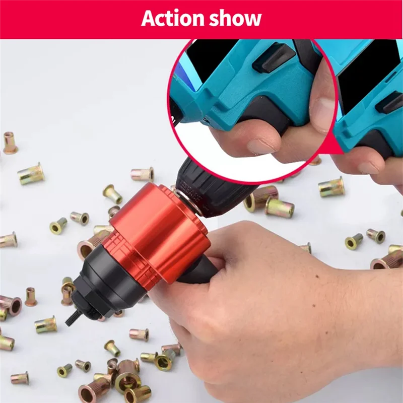 AA76-فصل دليل الكهربائية جوزة برْشام أداة اليد جوزة برْشام أداة تحويل مجموعة الكهربائية آلة برشام هوائي