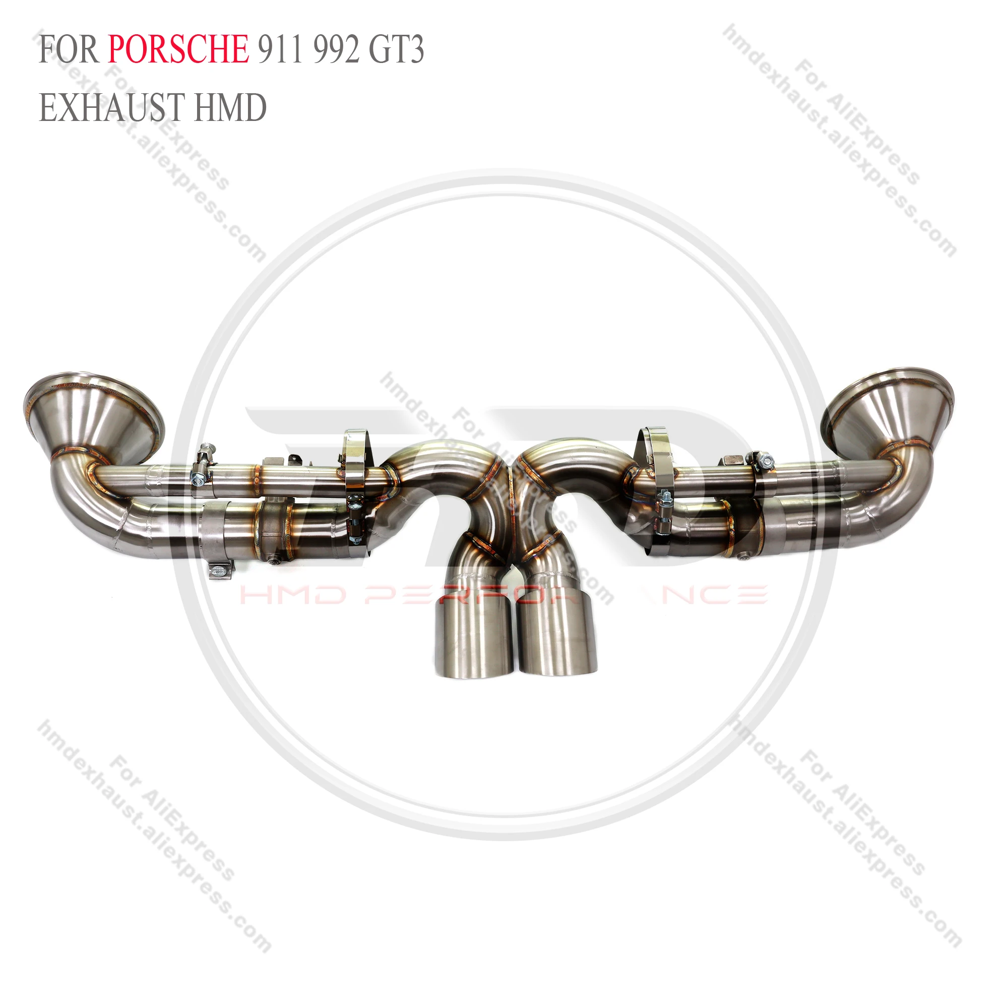 

Stainless stee catback for Porsche 911 992 GT3 with valve HMD Exhaust System Performance Quality certification