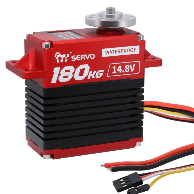 Waterproof IP67 BS-1100WP Digital Servo High Torque 180KG Brushless Motor Metal 180Degree Servos for RC Cars Crawler Buggy Robot