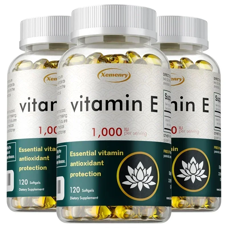 Vitamin E Capsules - Repair Damaged, Promote Skin Nutrient Absorption, Skin Firming, Wrinkle Reduction, Anti-aging, Antioxidant
