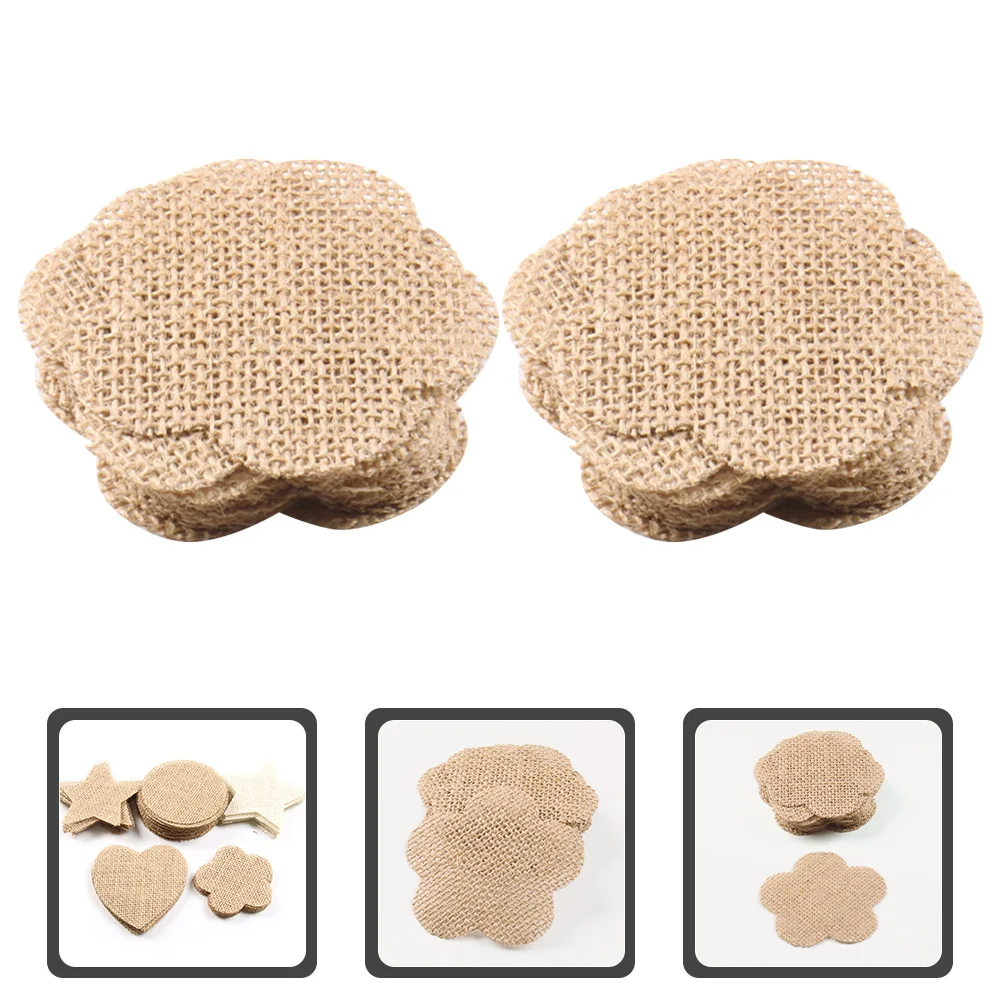 

20Pcs Vintage Linen Burlap Cutouts Christmas Tree Decoration Hanging Ornaments DIY Burlap Crafts Easy Paint Unfinished Shapes