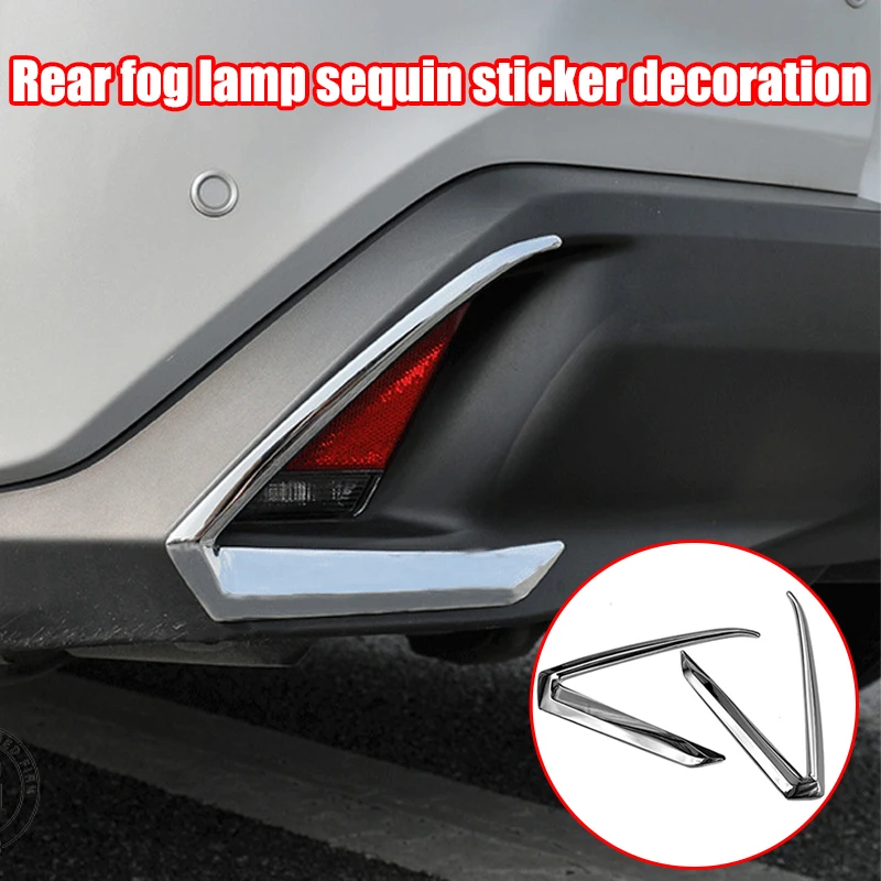

For 2019 Lexus UX modified rear fog lamp eyebrow 19 new UX rear fog lamp sequin sticker decoration