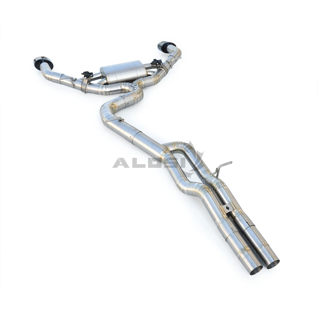 

2017-2023 For Audi RS3 2.5T titanium backed high-performance titanium alloy exhaust system with valve intelligent valve muffler