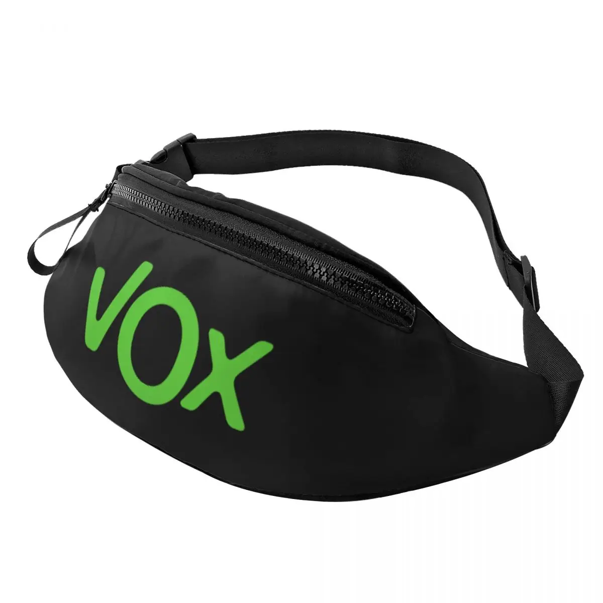 

Spain Vox Logo Fanny Pack Men Women Cool Spanish Political Party Crossbody Waist Bag for Camping Biking Phone Money Pouch