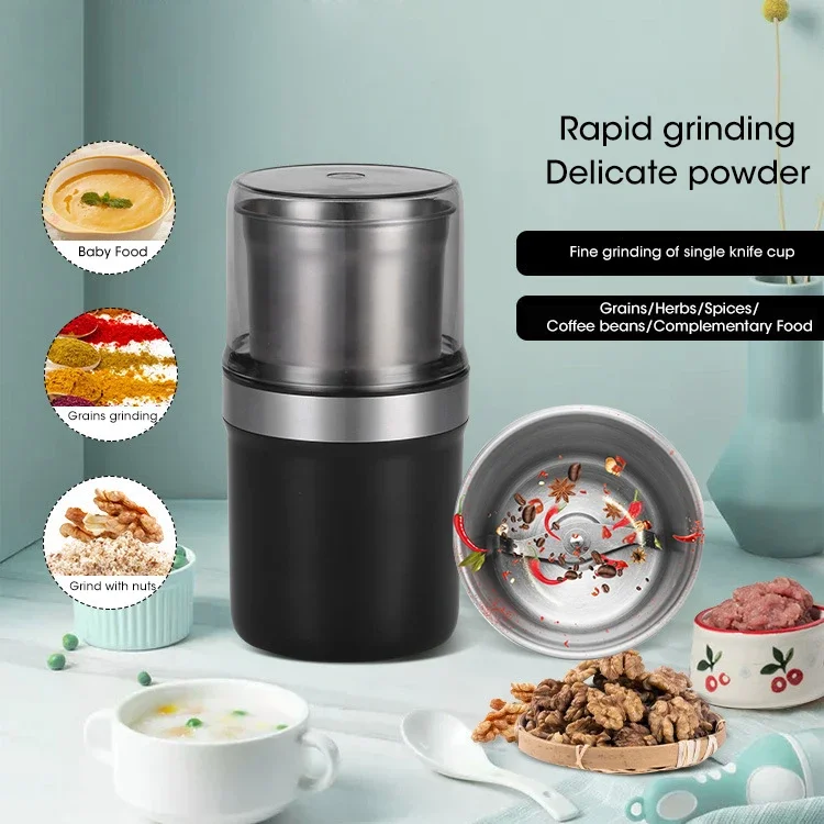 Coffee Grinder Machine Professional Coffee Beans Mill Grinder Portable Electric Spice Food Crusher Pepper Mill Grain Mill