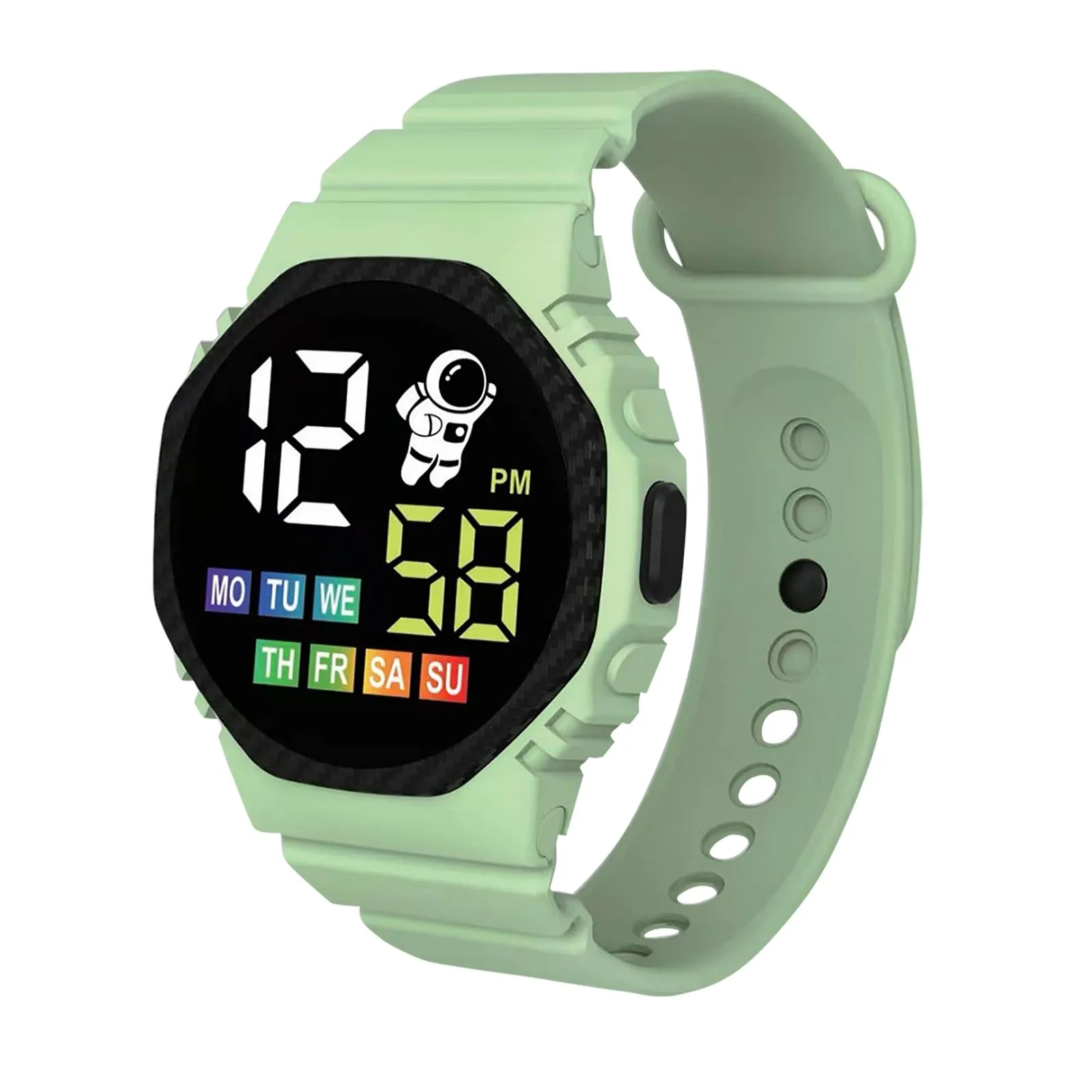 2024 LED Digital Watch For Kids Boys Sports Waterproof Watches Girls Silicone Digital Watch Casual Childrens Electronic Reloj
