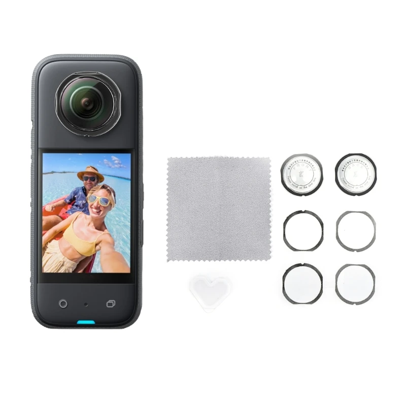 Camera Lens Cover Protector Kit for Insta360X3 Lens Guards  Panoramic Cameras Lens Protecting Anti-Scratch