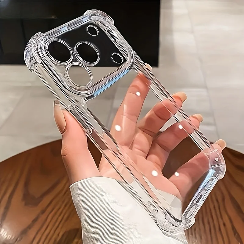 

Luxury Shockproof Soft TPU Protection Clear Phone Case for iPhone 17 16 15 14 13 12 11 Pro Max 16 15 14 8 7 Plus X Xs Max Xr 8 7