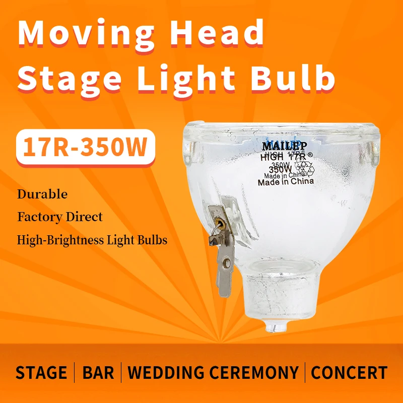 Mailepu 17R 350W Mobile Beam Light Bare Bulb 58mm 17R R17 MSD  Dancing Table Light Replacement Light